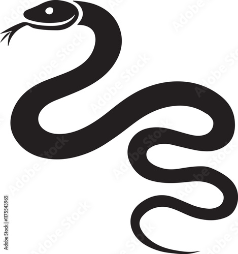 Wallpaper Mural black snake vector illustration Torontodigital.ca