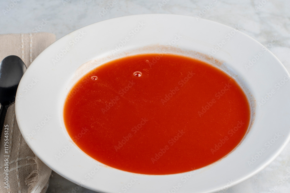 bowl of tomato soup bowl of tomato soup