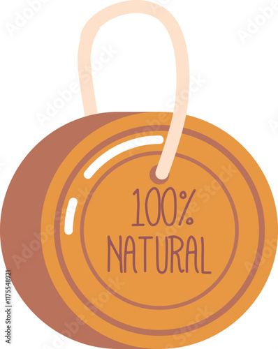 Natural soap in medal shape