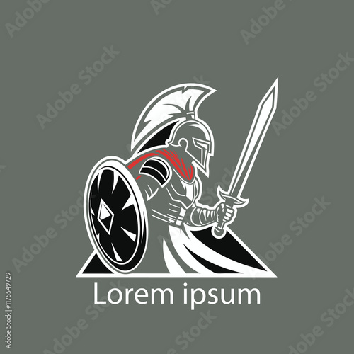 a warrior logo concept