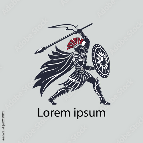a warrior logo design