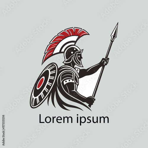 a warrior logo design