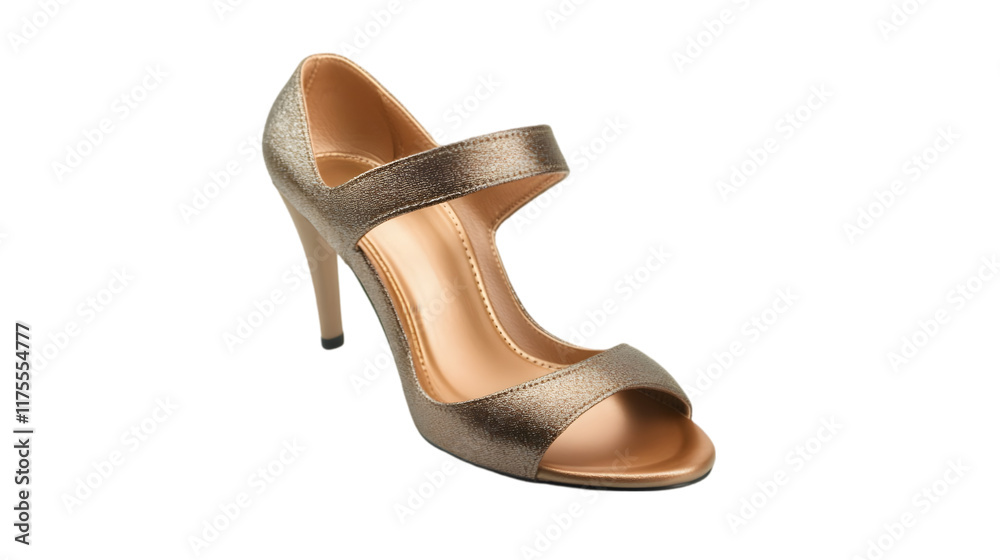 Elegant Gold High Heel Sandal Shoe Fashion Footwear