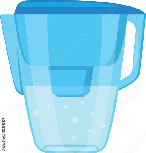 Pitcher of fresh purified water