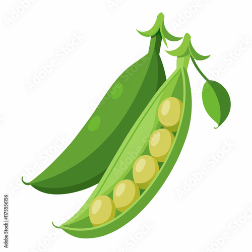peas isolated on white