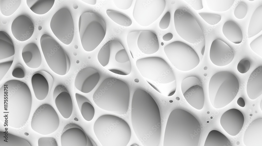Abstract White Cellular Structure Background Abstract White Cellular Structure Background