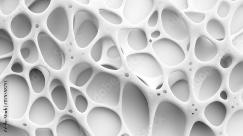 Abstract White Cellular Structure Background
