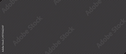 Slash line. Border with diagonal lines. Angle of tilt stripes. Black pattern of footer isolated vector on white background.