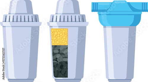 Different filters for water purification