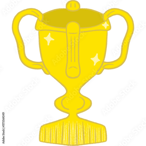 Illustration of a golden trophy