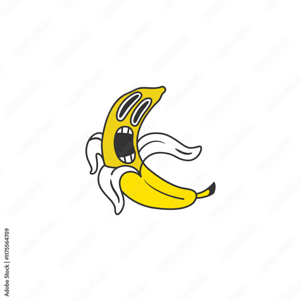 Obraz premium Banana vector illustration