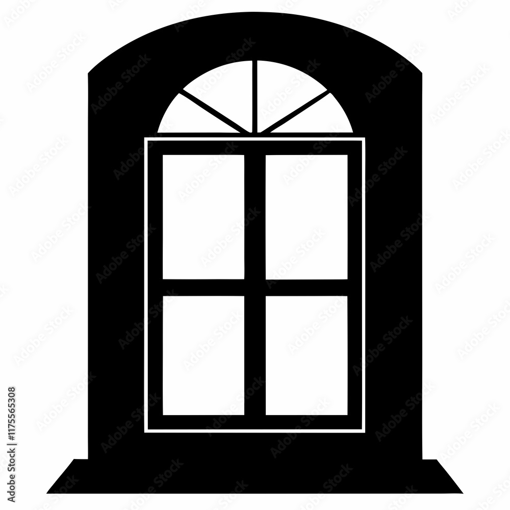IDE Window Black Silhouette Vector Art IDE Window Black Silhouette Vector Art