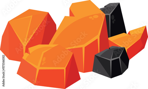 Charcoal for grill and barbecue