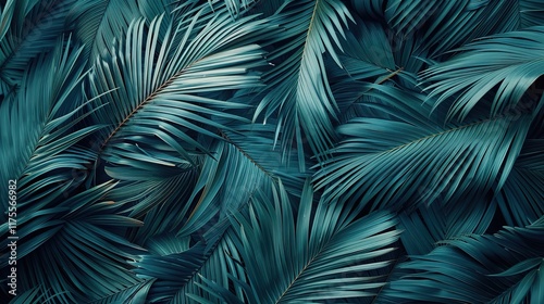 tropical palm seamless pattern wallpaper