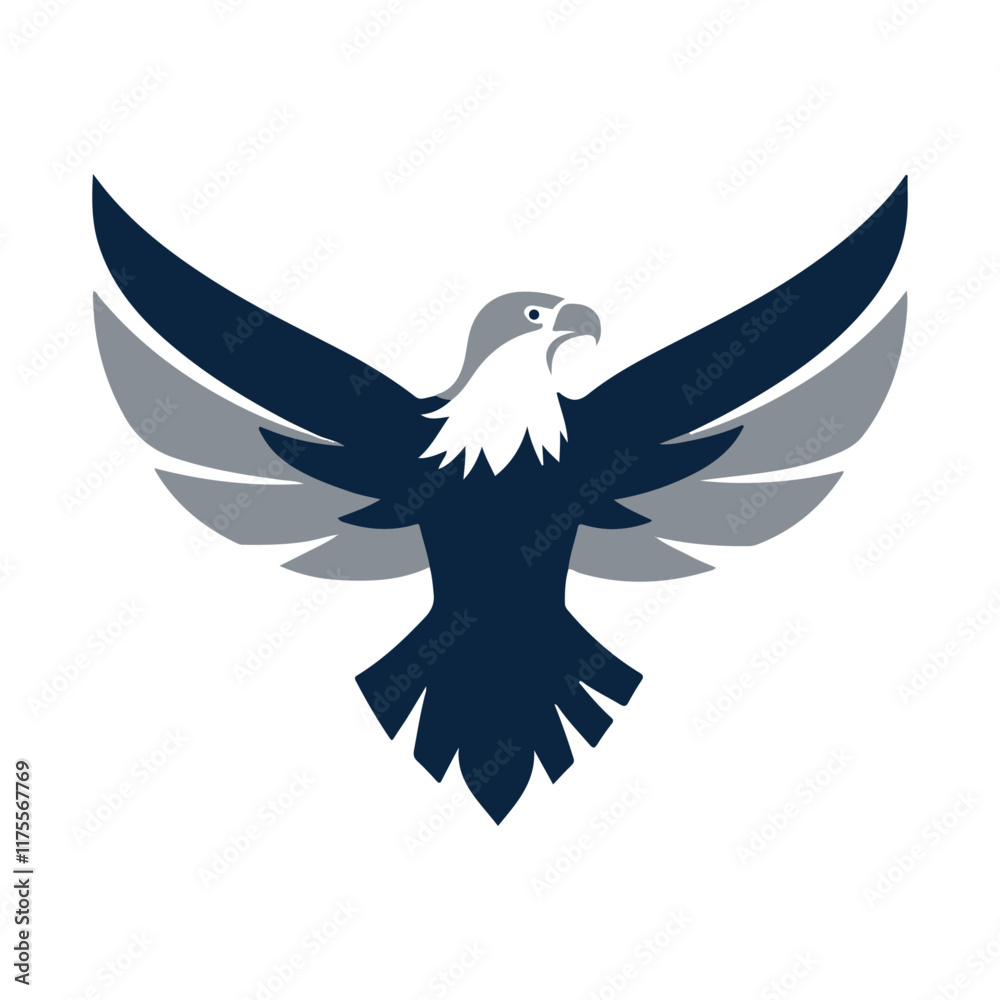 Obraz premium Eagle Balance logo vector design