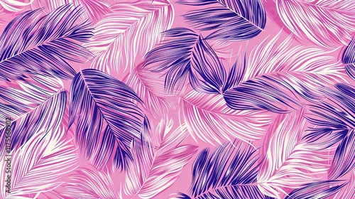 tropical palm leaves seamless pattern wallpaper