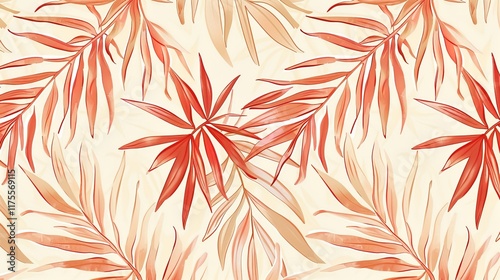 tropical palm leaves seamless pattern wallpaper