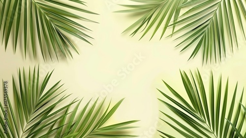 tropical palm leaves seamless pattern wallpaper