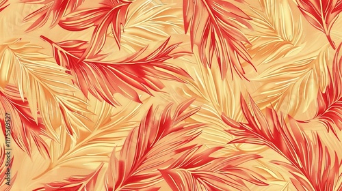 tropical palm leaves seamless pattern wallpaper