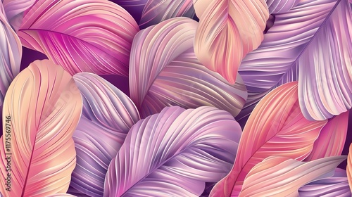 tropical palm leaves seamless pattern wallpaper