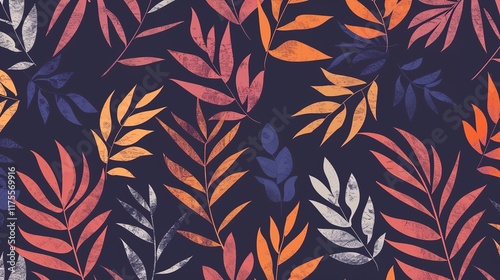 tropical palm leaves seamless pattern wallpaper