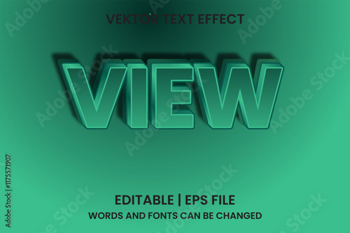 Editable view effect text
