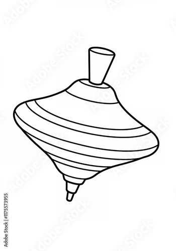 toy spinning top drawing
