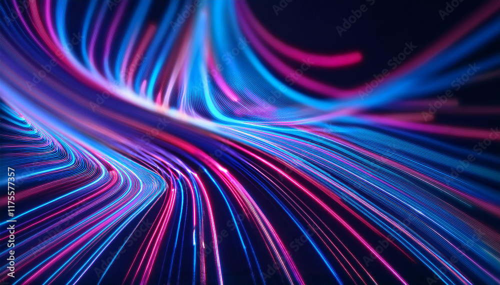 Abstract background with neon lines. Futuristic, hi-tech design. Abstract background with neon lines. Futuristic, hi-tech design.