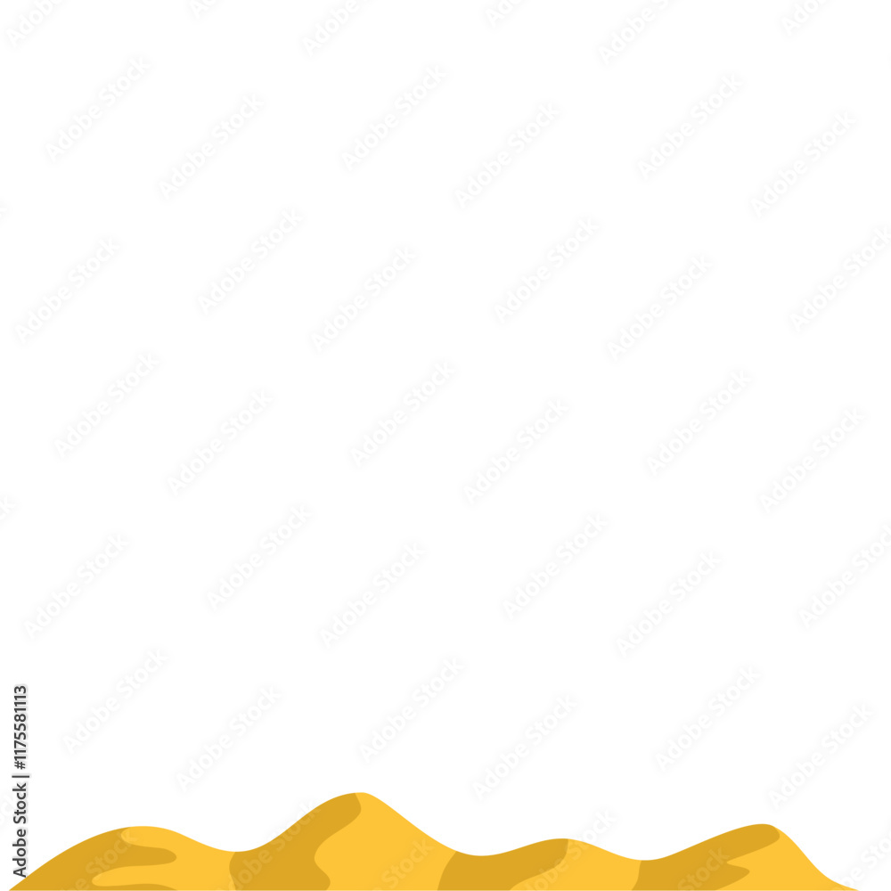 Fototapeta premium desert landscape with sun vector