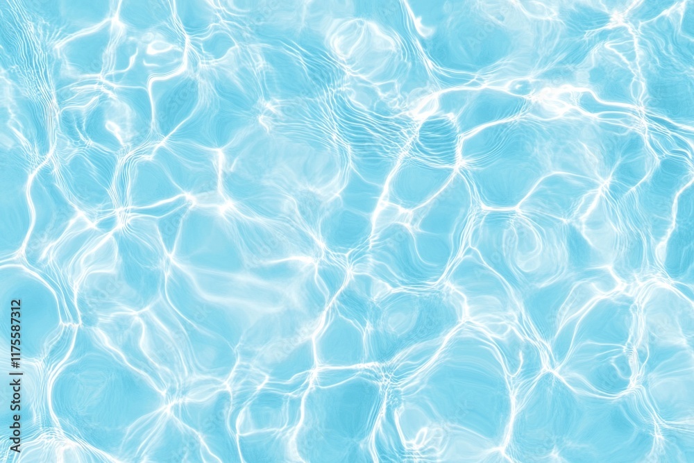 Fototapeta premium Abstract light blue water surface texture.