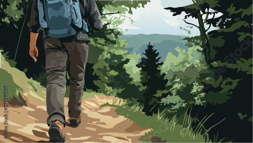 Walking Through the Appalachian Wilderness.eps
