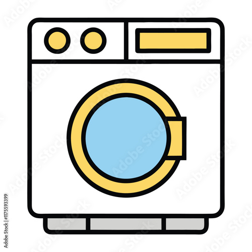 Washing Machine Vector Design.