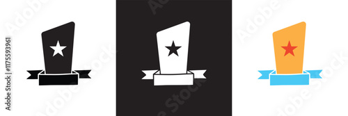 Award Shield Star vector. Shield star badge. Police Badge vector.  isolated on white and black background. vector illustration. EPS 10