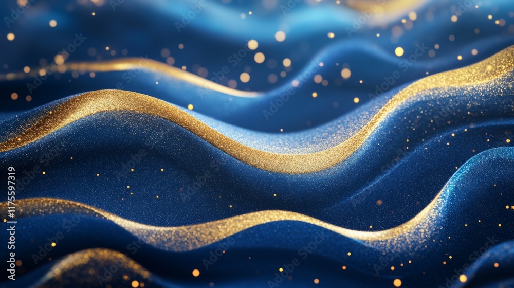 Abstract Waves with Golden Touch Abstract Waves with Golden Touch