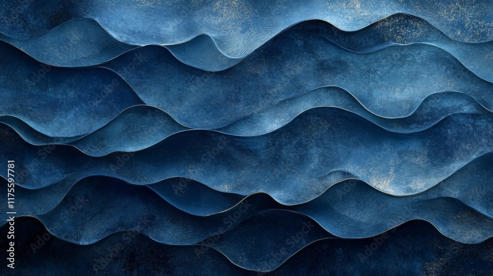 Abstract Blue Waves