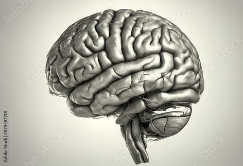 cursory white background brain drawing photo