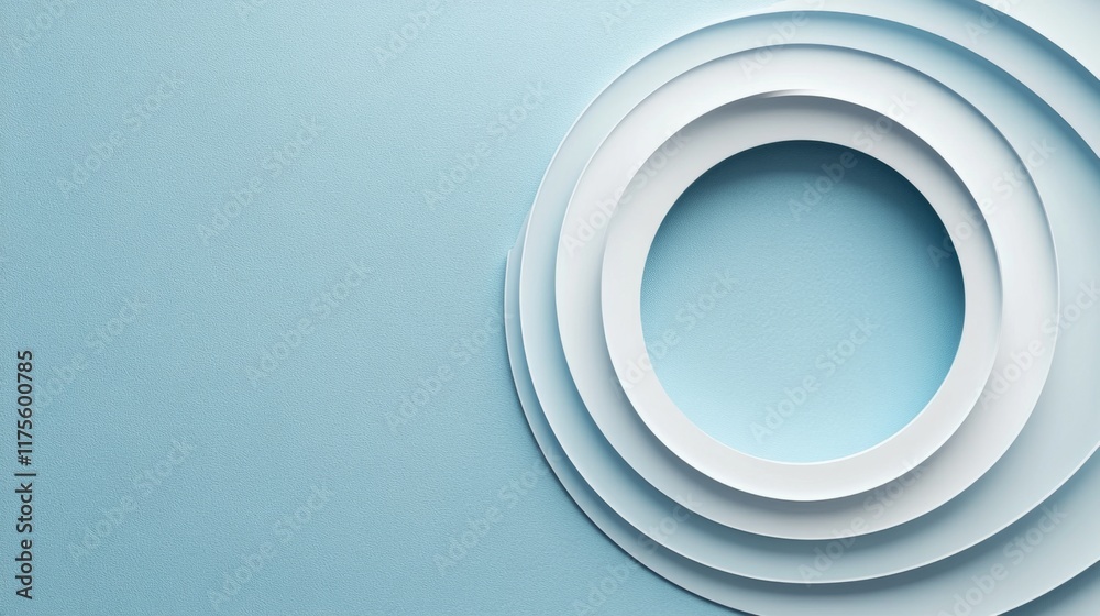 Fototapeta premium Abstract Layered Oval Design