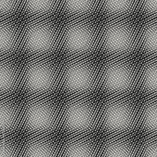 Black And White Grain Check Pattern