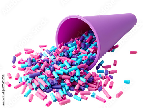 Pink Polymer Granules