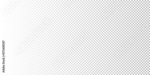 White gradient backdrop on transparency grid. Abstract vector background. Graphic element suitable for design or digital art.