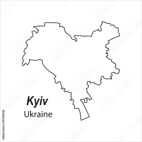 Kyiv, Ukraine map