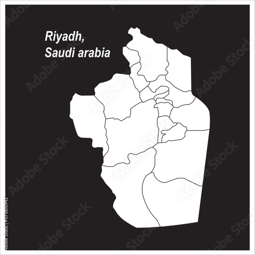 Map of Riyadh saudi arabia