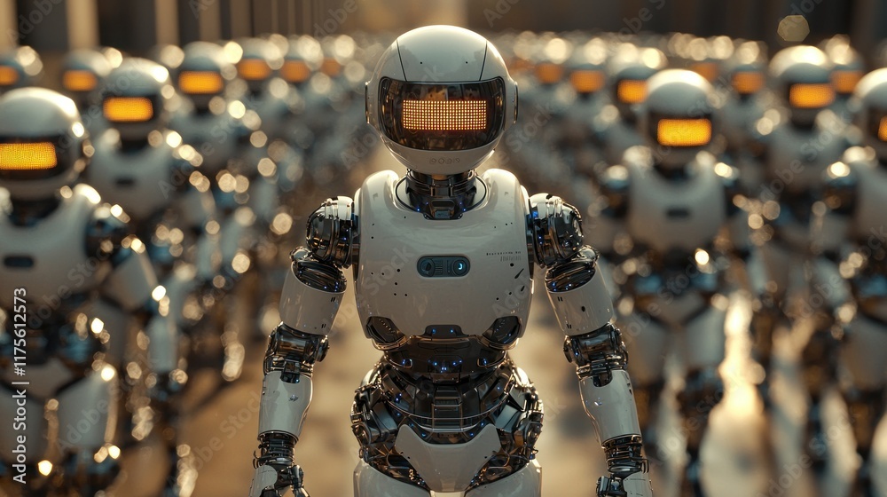 custom made wallpaper toronto digitalArmy of Robots Marching Towards a Bright Future