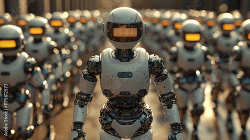 Wallpaper Mural Army of Robots Marching Towards a Bright Future Torontodigital.ca