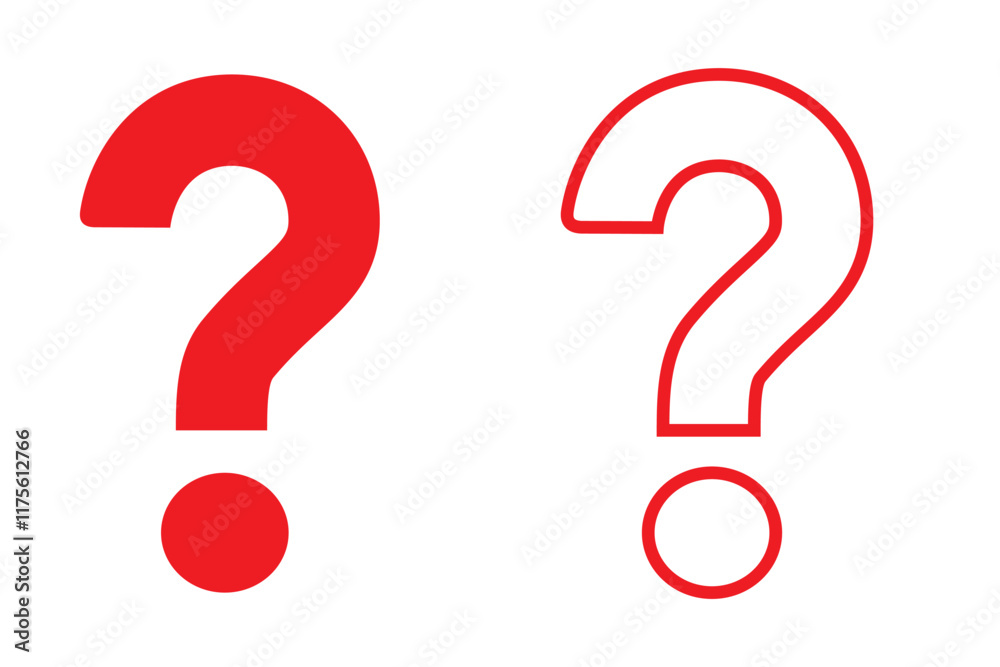 Question mark icon set in different design. Why symbol Question mark icon set in different design. Why symbol