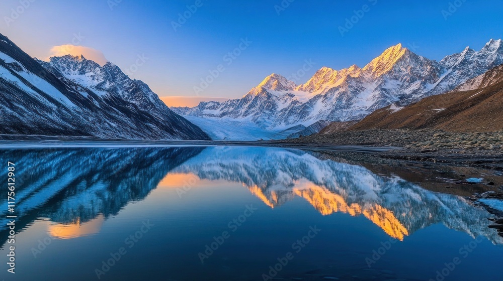 Fototapeta premium sunrise over the mountains