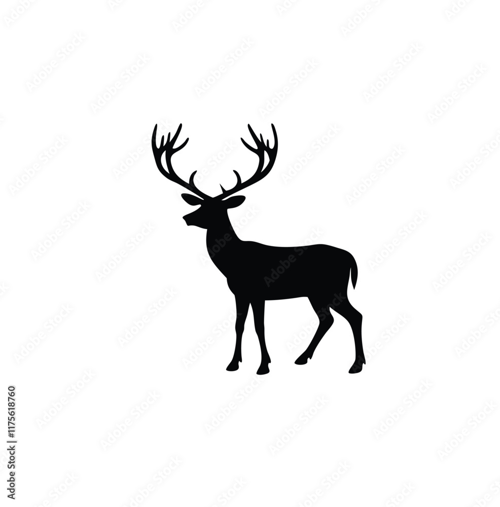 A deer vector silhouette