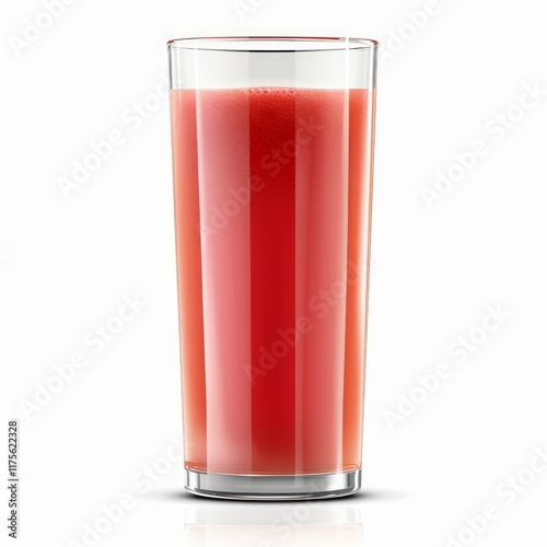 Wallpaper Mural Glass of vibrant, pulpy red fruit juice, creating a refreshing image perfect for health and beverage promotions Torontodigital.ca