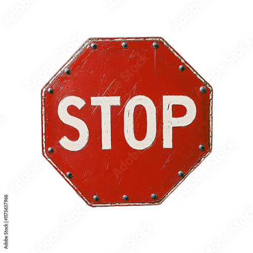 a close up of a red stop sign with a transparent background, PNG image, PNG file, Generative art.