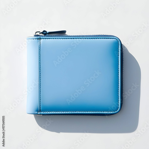 Blue wallet isolated on a white background